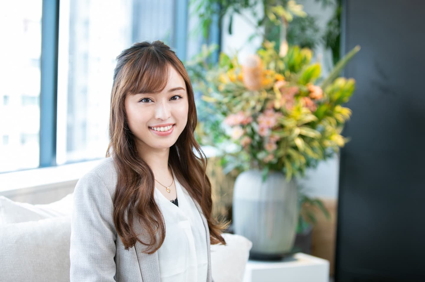 山﨑美蔓の企業のブランディング撮影