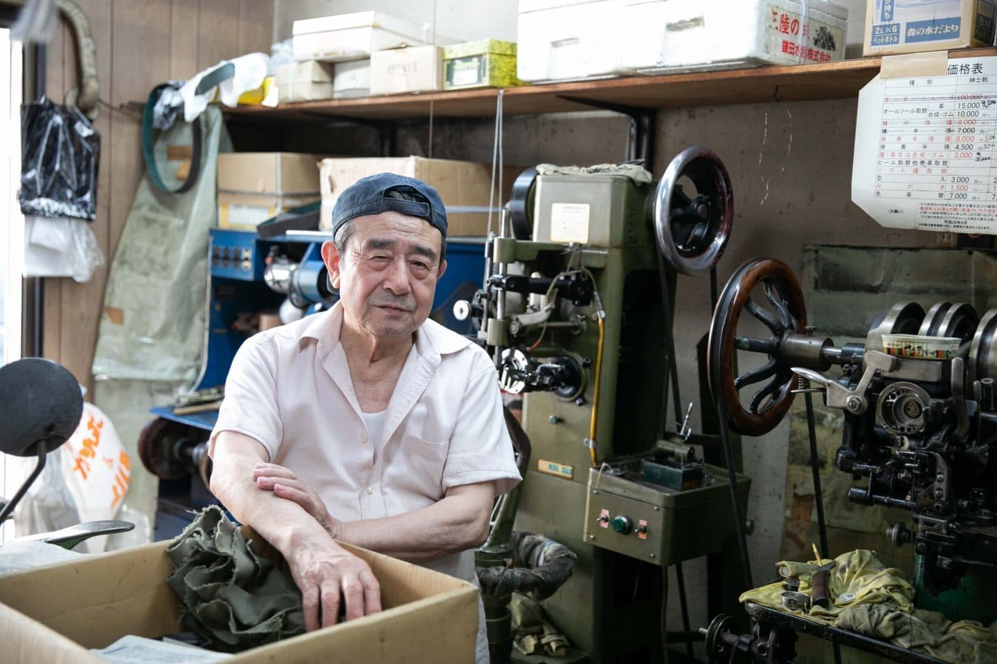 フォトグラファー山﨑美蔓が撮影した靴修理職人の写真